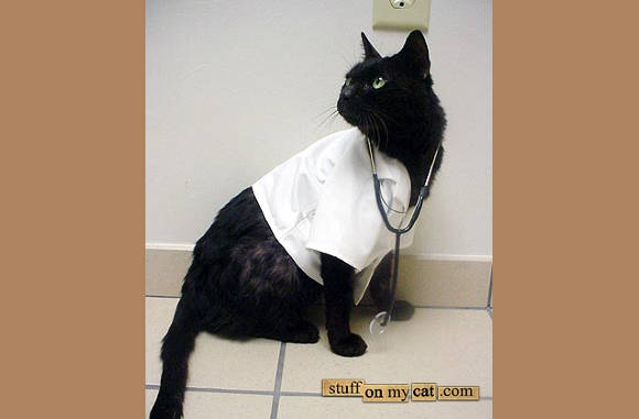 ook voor de arts is er modieuze kleding...