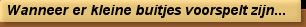 Wanneer er kleine buitjes voorspelt zijn...